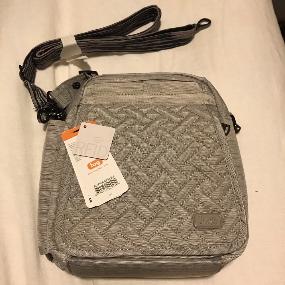 Lug Brand Flapper Bag Silver (NEW)